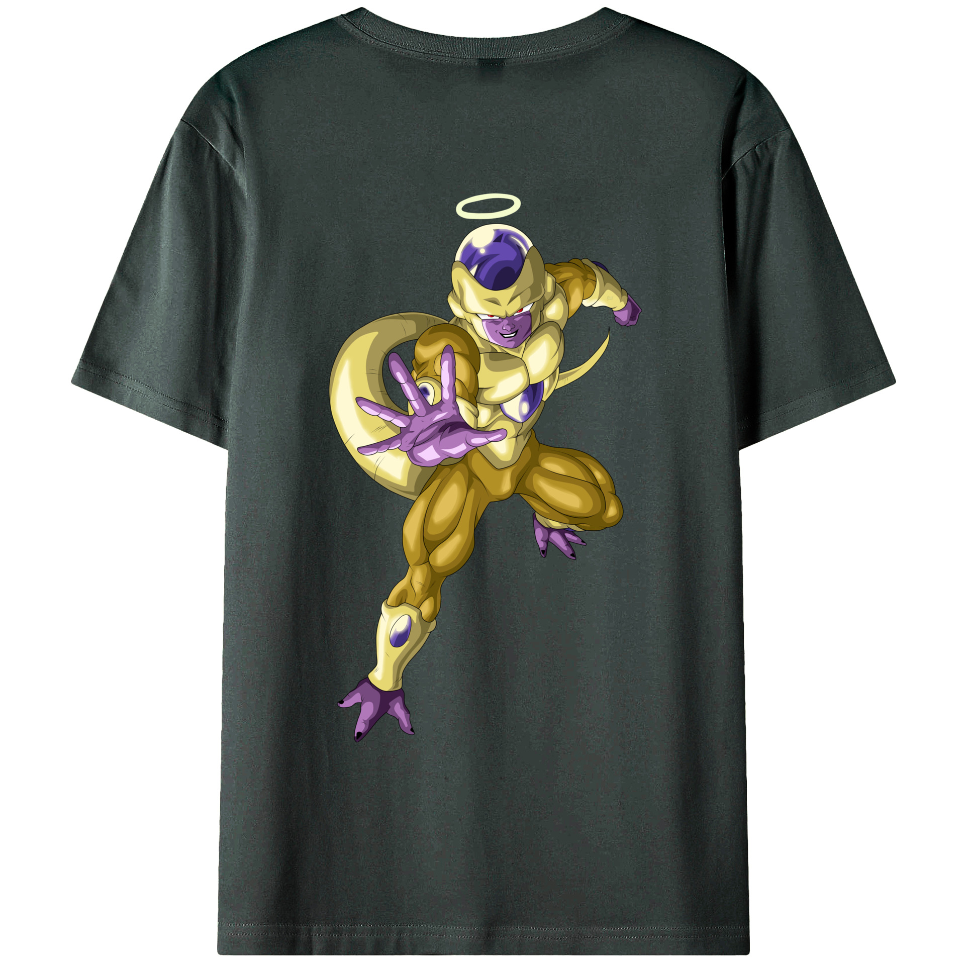 （画像用） ドラゴンボール フリーザ DRAGON BALL Frieza 綿100％ メンズ半袖Tシャツ（バックプリント） 通気性